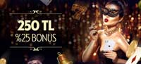 Her Ay 250 TL'ye kadar %100 Para Yat�rma Bonusu Al�n!